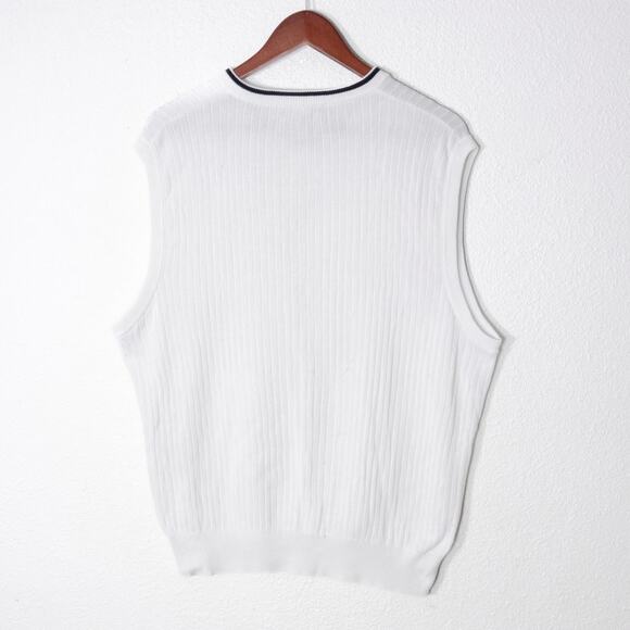 Polo Golf Women’s Sweater Vest Old Money Style Preppy Golfcore Ribbed Knit Sz M - Picture 2 of 6